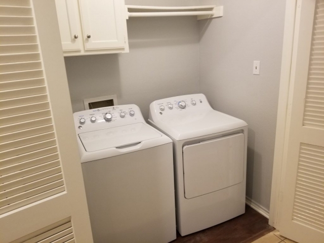 LAUNDRY CLOSET IN HALL